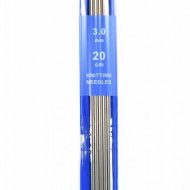 Andrele tricotat ciorapi 3 mm - 20 cm - metal