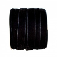 Catifea 15 mm - negru - 25 yards rola