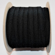 Elastic Moise 5 mm negru - 150 m rola
