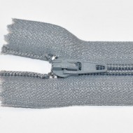 Fermoare nylon fixe nr. 3 - 20 cm gri