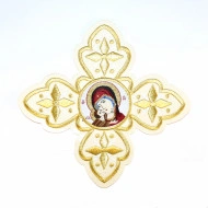 Ornament bisericesc - crem / auriu