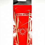 Andrele circulare bambus cu fir nylon - 3 mm