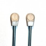 Andrele drepte aluminiu 4 mm - 35 cm - Img 3