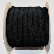 Elastic Moise 7 mm negru - 100 m rola