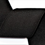 Elastic Moise 70 mm negru - 25 m rola