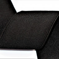 Elastic Moise 70 mm negru - 25 m rola