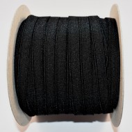 Elastic Moise 9 mm negru - 150 m rola