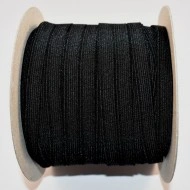 Elastic Moise 9 mm negru - 150 m rola