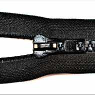 Fermoare plastic detasabile nr. 8 - 60 cm negru