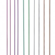 Andrele drepte nr. 2.5; 3; 3.5; 4; 4.5 mm - 35 cm - aluminiu