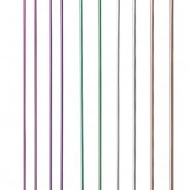 Andrele drepte nr. 2.5; 3; 3.5; 4; 4.5 mm - 35 cm - aluminiu