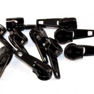 Cursori nr. 5 pentru fermoar nylon - negru