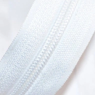 Fermoare nylon detasabil nr. 5 - 70 cm alb