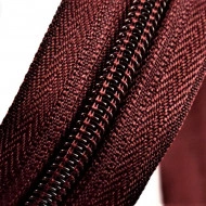 Fermoare nylon detasabil nr. 5 - 80 cm visiniu