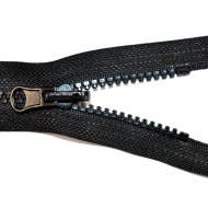 Fermoare plastic det. nr. 5 - 70 cm negru - cursor reversibil