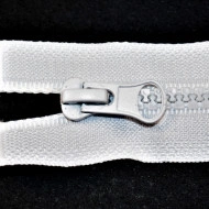 Fermoare plastic detasabile nr. 5 - 80 cm alb