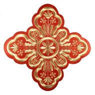Ornament bisericesc - rosu