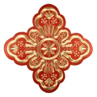 Ornament bisericesc - rosu