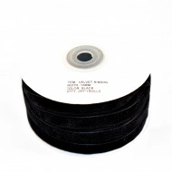 Catifea 10 mm - negru - 25 yards rola - Img 2