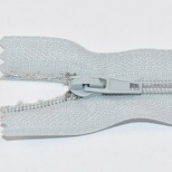 Fermoare nylon fixe nr. 3 - 20 cm gri deschis