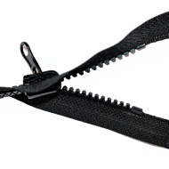 Fermoare plastic det. nr. 5 - 70 cm negru - cursor reversibil