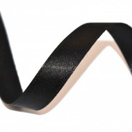 Panglica satin 15 mm - 50 m - negru