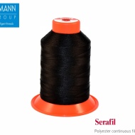 Ata de cusut Serafil 900 m / 30 tex 90 - FS0 - negru