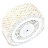 Bolduri cap perla - alb