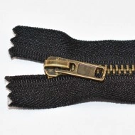 Fermoare metal fixe nr. 4 - 20 cm negru