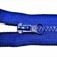 Fermoare plastic detasabile nr. 5 - 70 cm albastru