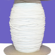 Snur elastic rotund 2 mm - 250 m rola - alb