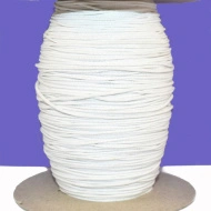 Snur elastic rotund 2 mm - 250 m rola - alb