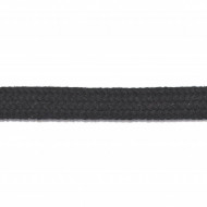 Snur plat Dragos 9 mm - 100 m rola - negru