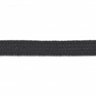 Snur plat Dragos 9 mm - 100 m rola - negru