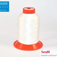 Ata de cusut Serafil 900 m / 30 tex 90 - FS0 - alb