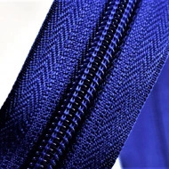 Fermoare nylon detasabil nr. 5 - 80 cm albastru