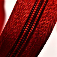 Fermoare nylon detasabil nr. 5 - 80 cm rosu