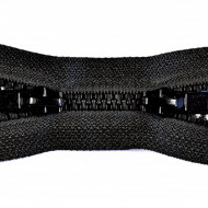 Fermoare plastic detasabile nr. 5 - 90 cm negru - dublu cursor