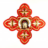 Ornament bisericesc - rosu