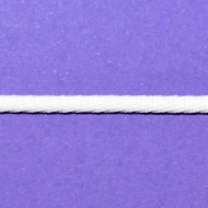 Snur rotund Hebe 3 mm - 250 m rola - alb