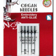 Ace de cusut casnice Organ Embroidery Anti-Glue - finete (90-100) - 5 buc