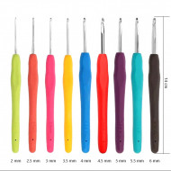 Crosete aluminiu cu maner silicon - 9 buc set