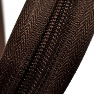 Fermoare nylon detasabil nr. 5 - 90 cm maro