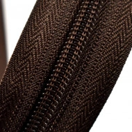 Fermoare nylon detasabil nr. 5 - 90 cm maro
