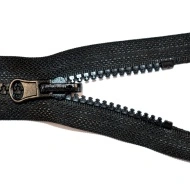 Fermoare plastic det. nr. 5 - 90 cm negru - cursor reversibil