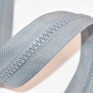 Fermoare plastic detasabile nr. 5 - 80 cm gri deschis