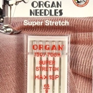 Ace de cusut casnice Organ Super Stretch 65/9 - 5 buc