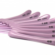 Crosete aluminiu cu maner ergonomic de plastic - 8 buc set