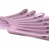 Crosete aluminiu cu maner ergonomic de plastic - 8 buc set