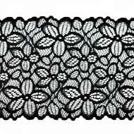 Dantela elastica 15 cm - negru